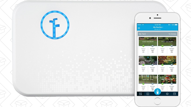 Rachio 8-Zone Irrigation Controller, $200 + $50 Amazon Gift Card | Rachio 16-Zone Irrigation Controller, $246 + $50 Gift Card
